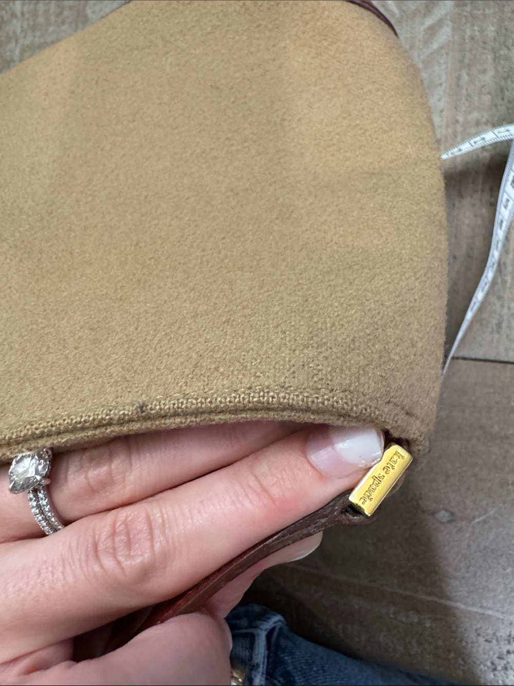 Kate Spade Washington Square Mega Sam Beige Wool Bag
Purse - Picture 9 of 13